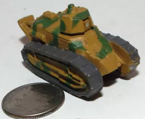Small Micro Machine Plastic French Renault FT-17 Light Tank in Tan - Picture 1 of 5