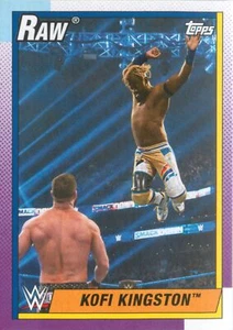 Kofi Kingston 2021 Topps Heritage WWE Raw Wrestling Base Card #22 - Picture 1 of 2