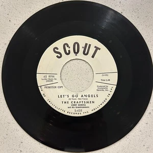 The Craftsmen - Lets Go Angels / The Baseball Song 45 RPM - Scout [S-435] PROMO - Picture 1 of 2