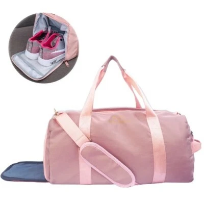 Women Sports Duffle Fitness Gym Bag Tote Workout Overnight Weekend Travel - Image 1 of 4