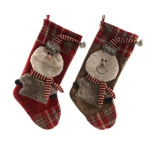 2 Weihnachtsstrumpf Strümpfe Nikolausstrumpf Strumpf Nikolausstiefel Stiefel - Bild 1 von 2