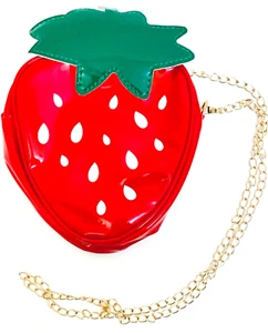1 Count Strawberry Crossbody 7" Purse Adorable Fruity Fashion Bag - Picture 1 of 2
