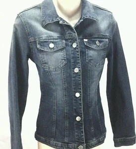 MISS SIXTY BRINK Womens Blue Denim JACKET Jean Size Medium Made in Italy - Picture 1 of 7