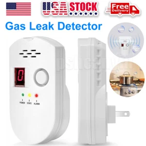Digital Gas Leak Detector Alarm Sensor Propane Butane Methane Natural Gas Catch - Picture 1 of 7