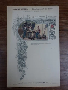 MENU RESTAURANT 1899 BENEDICTINE FECAMP Grand Hotel BECHARD CASTRES - Bild 1 von 3