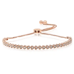 PULSERA DE CUERDA DE NUDO DE ORO ROSA 18K DIAMANTE CON DIAMANTES DE ORO ROSA - Imagen 1 de 1