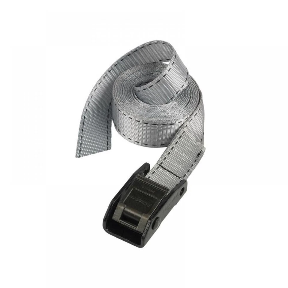 Master Lock 3112EURDAT 5m x 25mm lashing strap; grey - Image 1 of 1