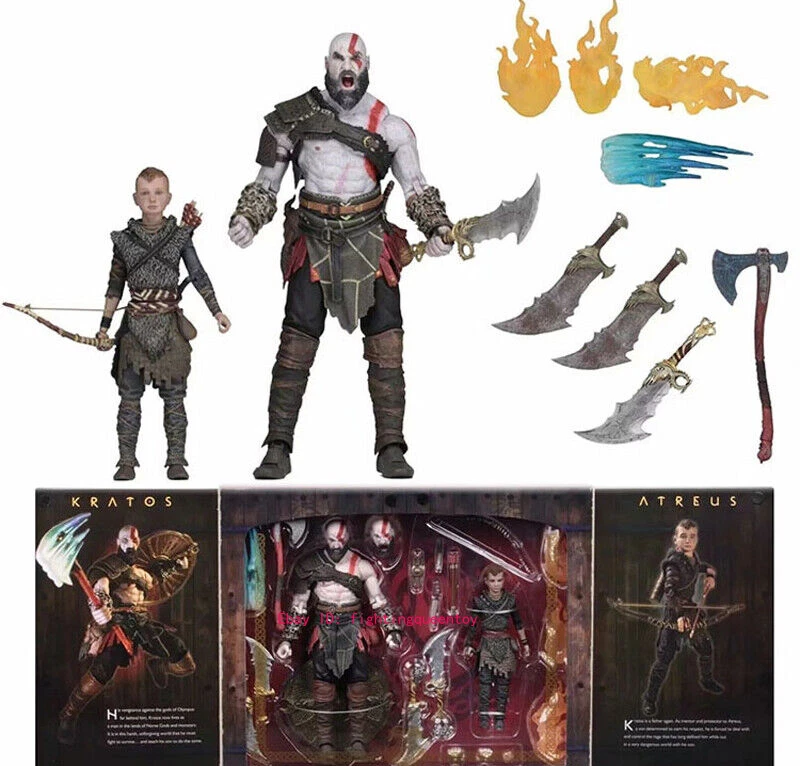 Figura de acción NECA God of War 1/12 Kratos & Atreus Ultimate paquete de 2 EN STOCK Foto 1 de 1