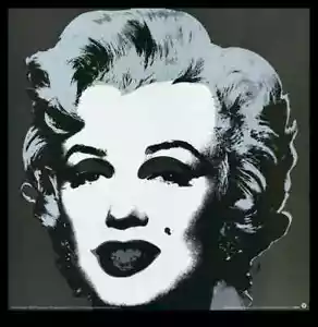 Andy Warhol - Marilyn Monroe Black High Quality Print Poster Pop Art Black - Picture 1 of 1