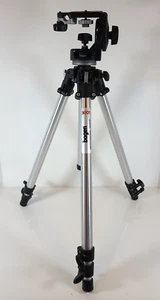 MANFROTTO Bogen #3001 Camera Tripod & #3262 Head Professional Photo Equip. Italy - Picture 1 of 8
