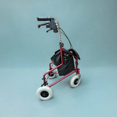 Red Three Wheel Walker by Nova (Excellent Condition) - Image 1 of 4
