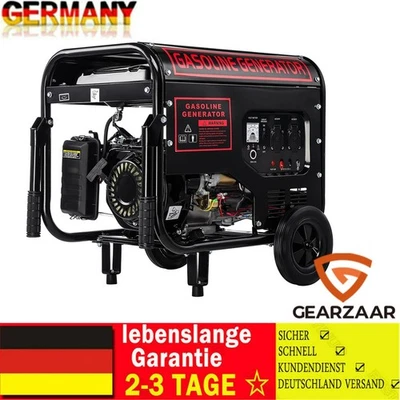 Stromgenerator Benzin Elektrostart 4-Takt Notstromaggregat Stromerzeuger 12PS - Bild 1 von 4