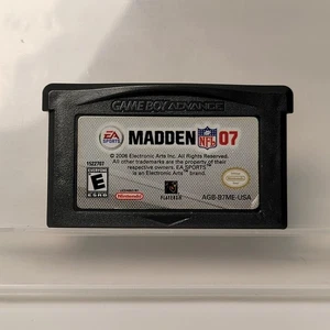 Madden NFL 07 (Nintendo Game Boy Advance, 2006) Cartridge Tested and Working - Picture 1 of 7
