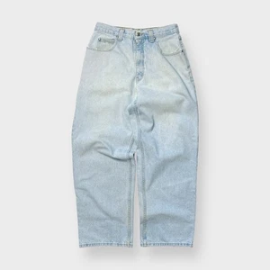 Vtg 90s Anchor Blue Beyond Baggy Blue Jeans, Baggy Skate Grunge Wide Leg 30 x 31 - Picture 1 of 10