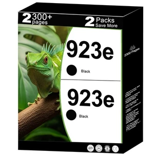 923E 923XL Schwarz Tintenpatronen 2er Pack für HP OfficeJet Pro 8130e 8139e 8125eHP - Bild 1 von 2