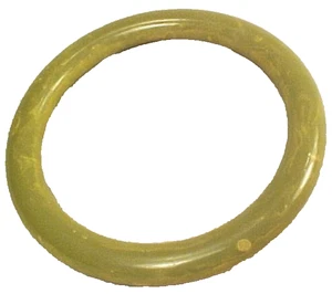 Bakelite Bangle Bracelet Moss Green & Gold #10 Mid Century Vintage - Picture 1 of 3