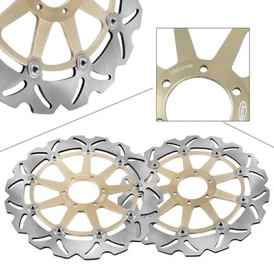 Front Brake Disc Rotors Fit Ducati 748 888 916 996 998 GT Monster ST4 ST2 Sport - Image 1 of 4