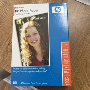 HP Q1990A 4" x 6" Premium Glossy Photo Paper 100 Sheets - Sealed + bonus pack  - Afbeelding 1 van 4