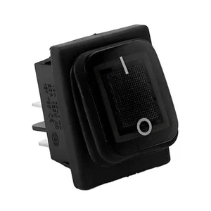 1x Rocker Switch 4Pin Mini Lighted Waterproof Illuminated ON-Off Button Acc - Afbeelding 1 van 4