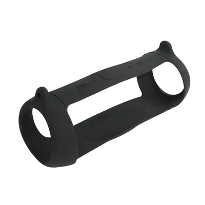 Cubierta protectora de silicona para altavoz Bluetooth negra con capucha para JBL Charge 5 Foto 1 de 4