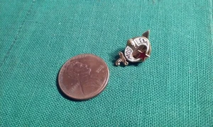 Old Shriners Moslem Masonic Gold-Tone Metal & Enamel Screw-Back Type Lapel Pin - Picture 1 of 3
