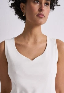 Street One Ripp Top mit Herz-Ausschnitt Gania cremeweiß - Bild 1 von 1