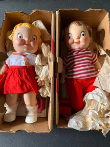 1970er Vintage Campbell's Suppe Kinder 10 Zoll Puppen mit Brotdose, Handtasche & Boxen - Bild 1 von 6