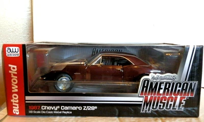 Ertl Authentics 1:18 Royal Plum 1967 Chevy Camaro Z/28 Auto World - Image 1 of 4