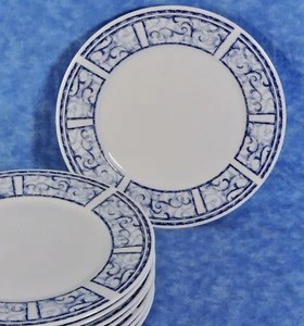 8 ensalada china de gres azul bretón Oneida/platos de postre - vides azules - 1999 - Imagen 1 de 4