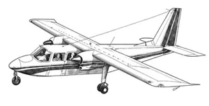 Britten Norman Islander 84" Wingspan RC Model Airplane Printed Plans & Templates - Picture 1 of 2