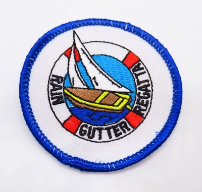 Raingutter Regatta Patch Boy Scouts Sailboat Embroidered Sew On BSA - Image 1 of 4