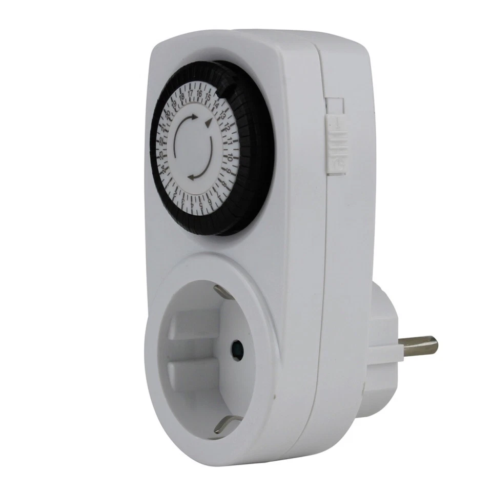 Unitec Tageszeitschaltuhr Mini, weiß, mechanisch, für den Innenbereich #46431 - Bild 1 von 1