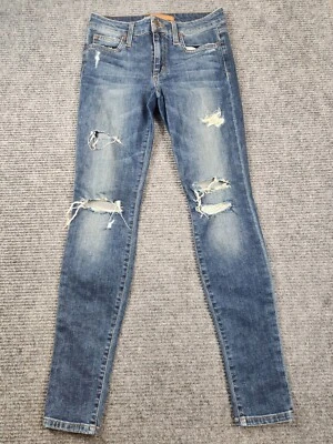 Joes The Icon Mid Rise Skinny Ankle Jeans Women Medium Wash Size 26 Distressed - Image 1 of 4