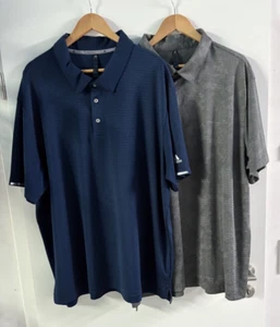 Adidas Golf Polo 2 Stk. blau / grau Gr. 3XL, wie NEU !!! - Bild 1 von 10