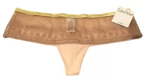 Tanga de cadera Calvin Klein f2928 grande rosa topo encaje hipster ¡NUEVA descontinuada! - Imagen 1 de 2