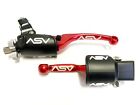 Asv F4 Front Brake Clutch Perch Levers Red Pair Pack Dust Covers Kx 65 85 100