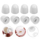 8PCS Universal Toilet Bolt Caps with Extra Washers - White