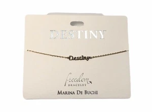 Destiny Amber Named Freedom Bracelet Adjustable Personalized Chain Bracelet - Picture 1 of 3