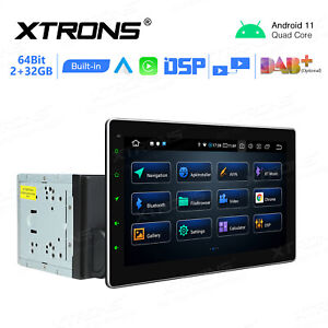 XTRONS Double DIN 10.1" Android 11 4-Core Car GPS Stereo Radio WiFi 4G Head Unit