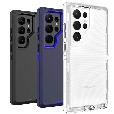 For Samsung Galaxy S23 Ultra S23 Plus Case Shockproof Heavy Duty Cover Belt Clip - Image 1 of 4