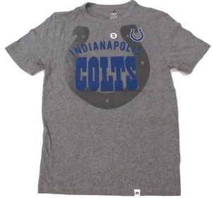 New Indianapolis Colts Mens S-M-L-XL-2XL-3XL Heathered Gray Majestic Blend Shirt - Picture 1 of 6