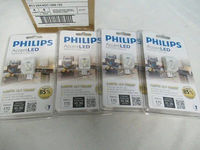 4pk Philips 41839-2 Accent LED Indoor Capsule 3G4-1 046677418397 - Image 1 of 4