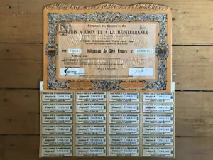 EISENBAHN von PARIS nach LYON & MEDITERRANEE 1916 (C2) - Bild 1 von 1
