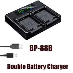 Dual Battery Charger For Samsung EA-BP88B Samsung MV900F Samsung MF900 - Picture 1 of 4