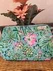 New Lilly Pulitzer Cosmetic Case Surf Blue Oh Diamond Girl