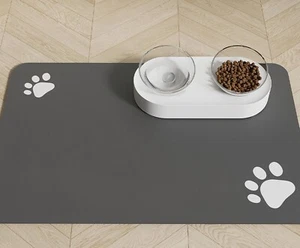 24" X 16" Absorbent Dog Pet Feeding Food Water Mat No Stains Quick Dry Dog Wate - Picture 1 of 7