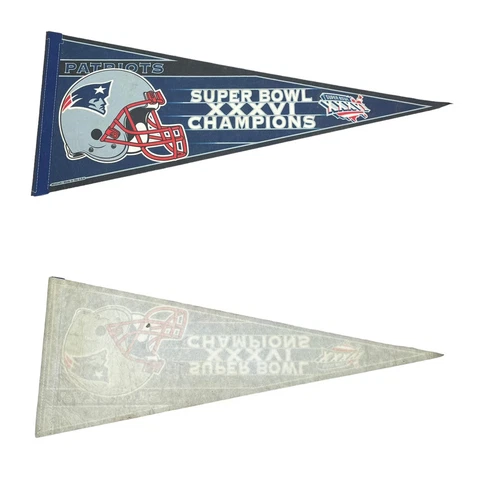 Patriots Super Bowl New England Patriots XXXVI Champions Pennant Size 30 USA Cover