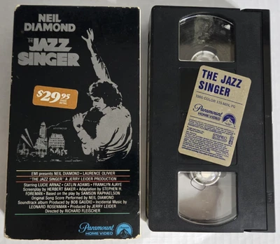 Vintage "The Jazz Singer" Movie (VHS, 1981) Neil Diamond, Laurence Olivier Foto 1 de 4