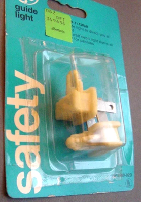 De colección GE Art Deco Figura Rascacielos Guía Luz Neón Enchufable Luces Nocturnas EE. UU. Foto 1 de 4