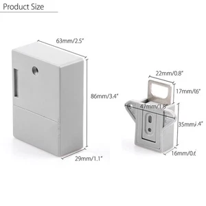 Sensor de tarjeta IC batería oculta cerradura inteligente cajón gabinete 1 bricolaje - Imagen 1 de 11
